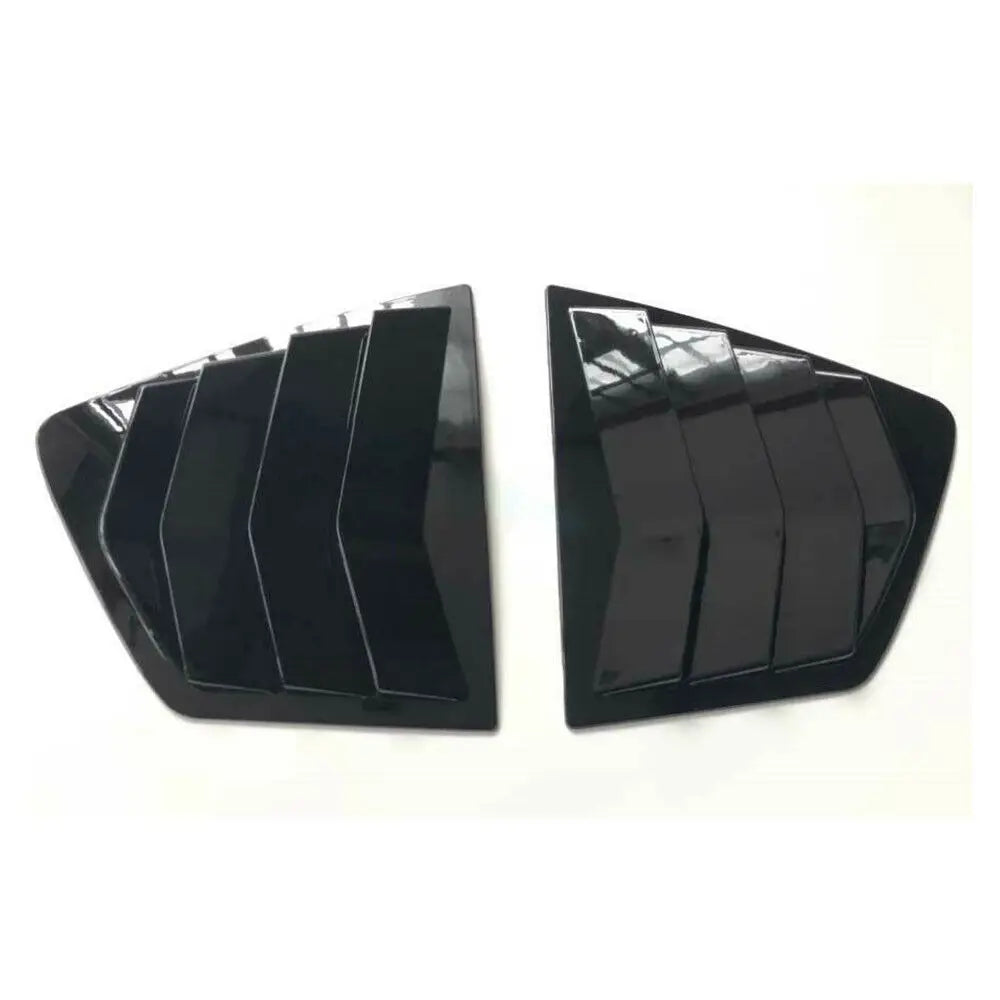 For Honda Accord 8th Sedan 2008-2013 Car Rear Louver Window Side Shutter Cover Trim Sticker Vent Scoop ABS Carbon Fiber Black Quake