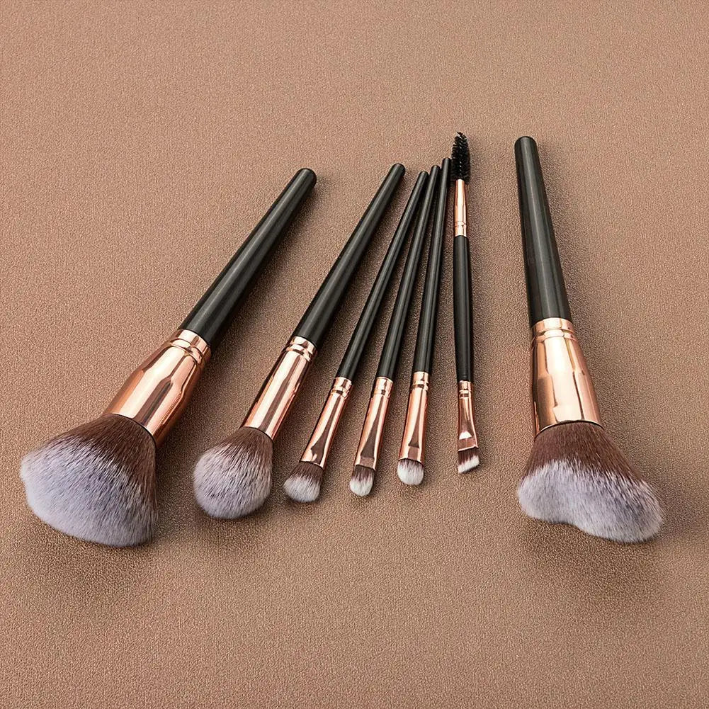 7PCs/Kit makeup brush custom Women Essential Foundation Makeup Brushes for Powder Concealers Eye Shadows Blush Make Up Brushes Quake