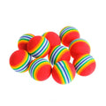 Rainbow Cat Toys Ball Interactive Cat Dog Play Chewing Rattle Scratch Ball Training Balls Pet Toys Supplies Quake 10pcs