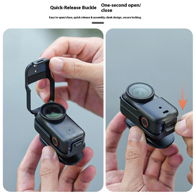 Quick Release Hat Clip Mount For OsmoNano Camera Horizontal/Vertical Switching for Adventure Vlog Cycling Hiking K1KF Quake