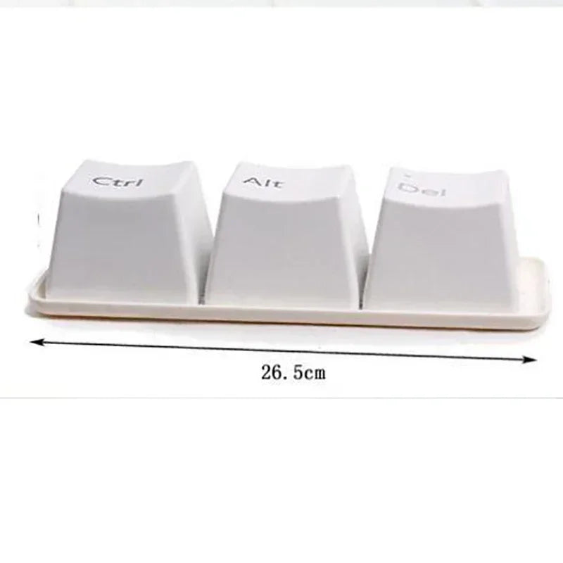 Creative Keyboard Tea Cup Office Coffee Cup Black Ctrl Del Alt Key Mug Quake White Keyboard cup