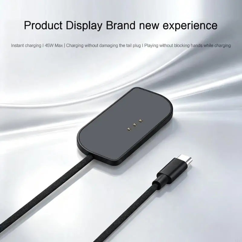 Flexible Charging Cable with Silicone Sheath, Source End, and Three-Contact Head for Supported Tablets K1KF Quake