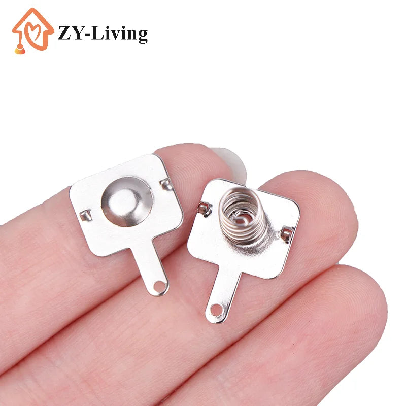 10Sets DIY Accessories 18650 Battery Sheet Spring Contact Sheet Battery Box Positive And Negative Single Bipolar Quake