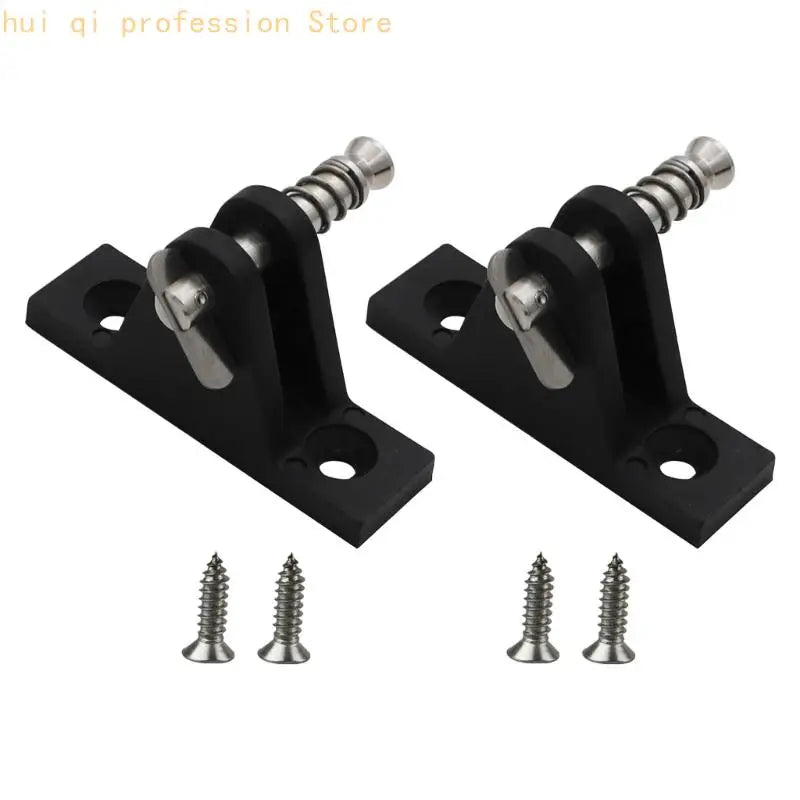 Boat Shade Top Mounting Bracket Bimini Top Deck Hinge with Quick Release Pin and Screws for Marine Awning Repair H8WE Quake 2P CN