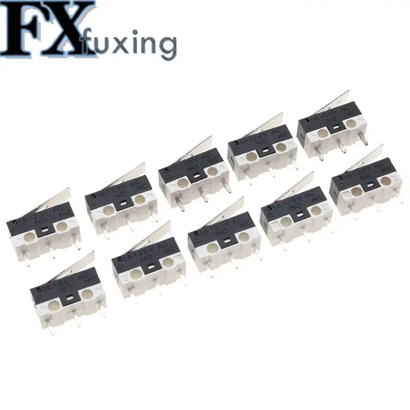 20PCS Limit Switch Push Button Switch 1A 125V AC Mouse Switch 3Pins Micro Switch Stalk Length 13.5mm Quake