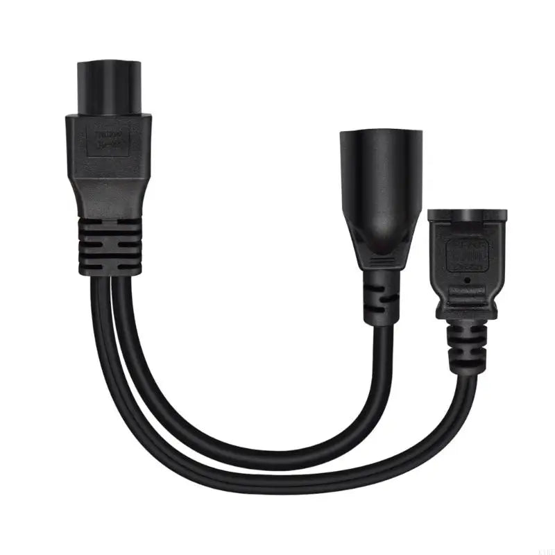 IEC320 To NEMA 1 15R And 5 15R Power Splitter Cable 1ft Short Y Adapters For Digital Devices K1KF Quake