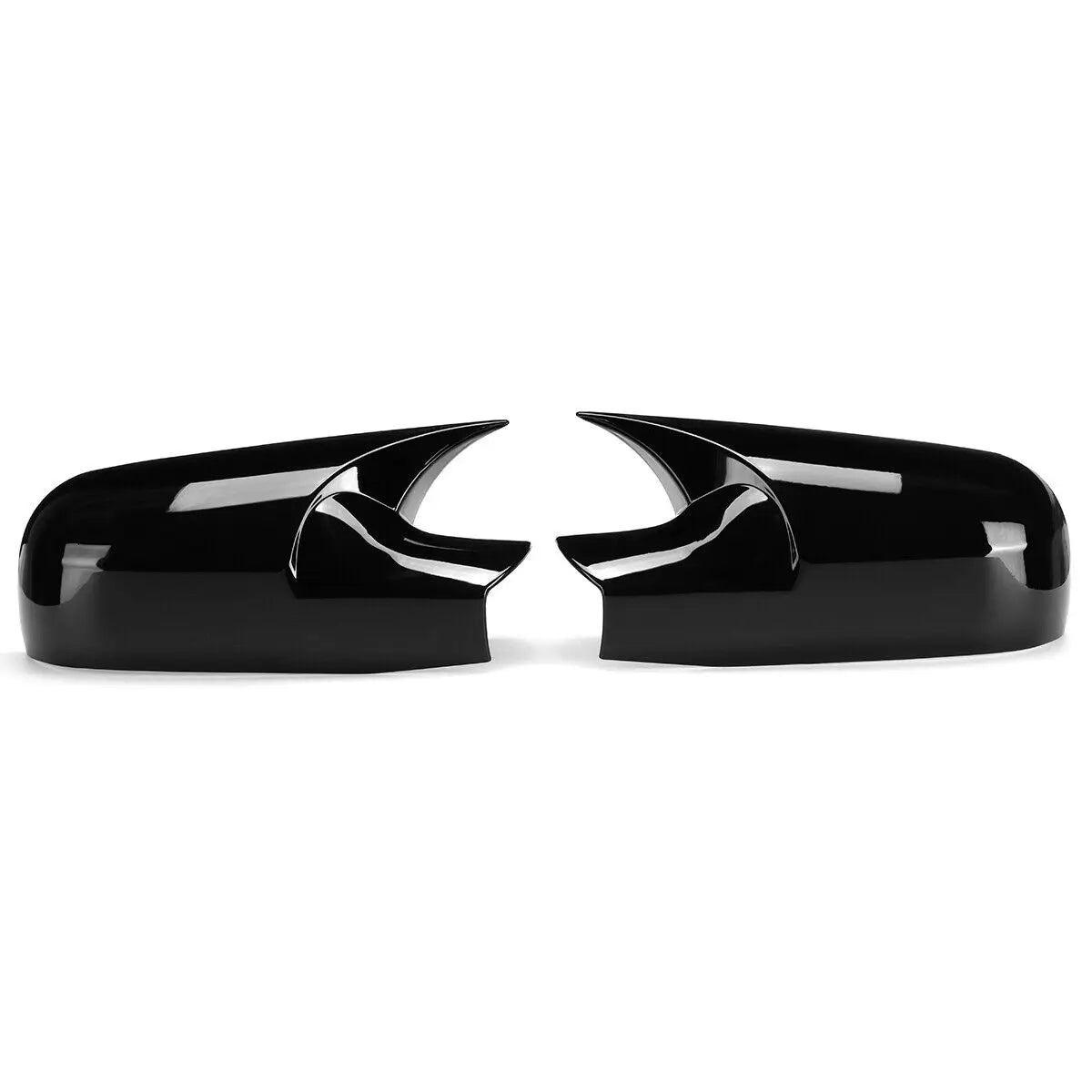 For Renault Megane 2 MK2 2002-2009 Car Rearview Side Mirror Cover Wing Cap Sticker Exterior Door Case Trim Carbon Fiber Black Quake