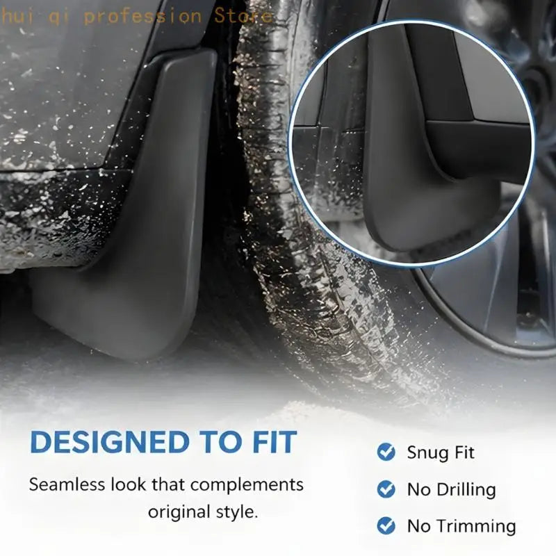 TPE Mud Guards Soft Rubber Splashes Protectors Flexible Design for 2025 MY H8WE Quake