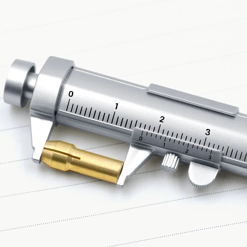 Multifunction Caliper Pen Ball-Point 0.5mm Ballpoint Pen Gel Ink Pen Vernier Caliper Roller Ball Pen Creativity Stationery Quake