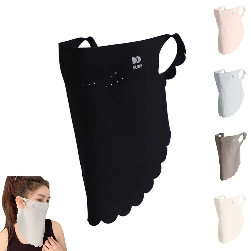 Fashion UPF50+ Sun Protection Mask Breathable Dustproof Anti-UV Neck Scarf Neck Protection Riding Face Cover Cycling Quake