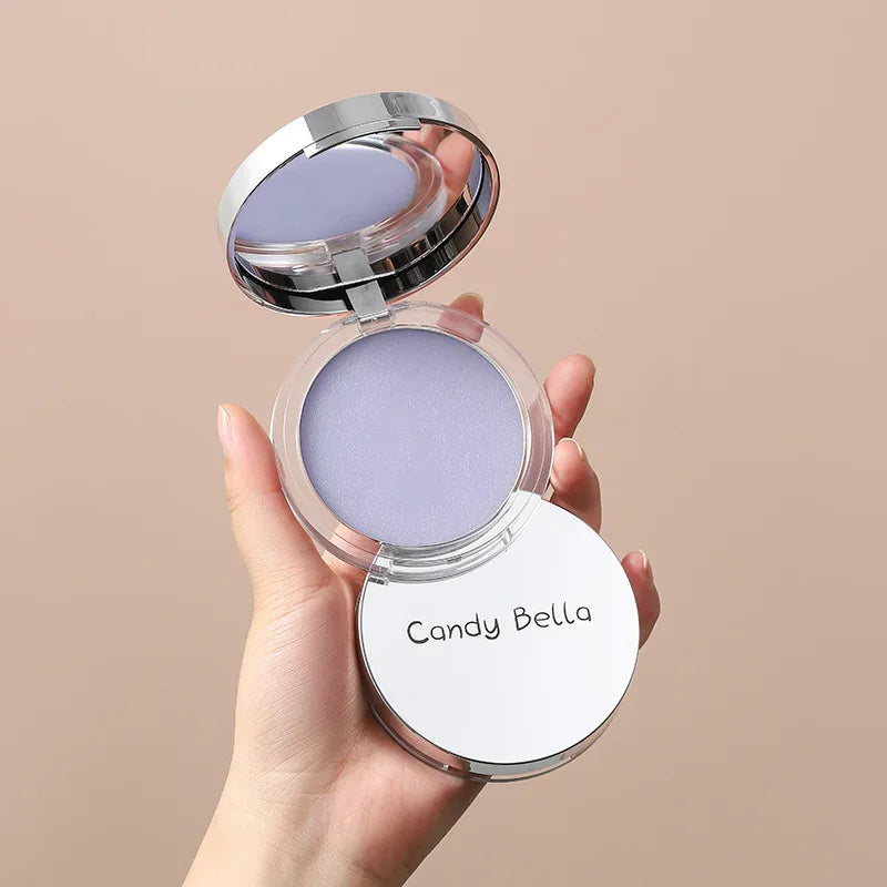 1PC Violet Cream To Powder Skin-friendly Skin Natural Face Long Lasting Oil-controlling Contouring Powder Cosmetics Quake DKL-453Purple