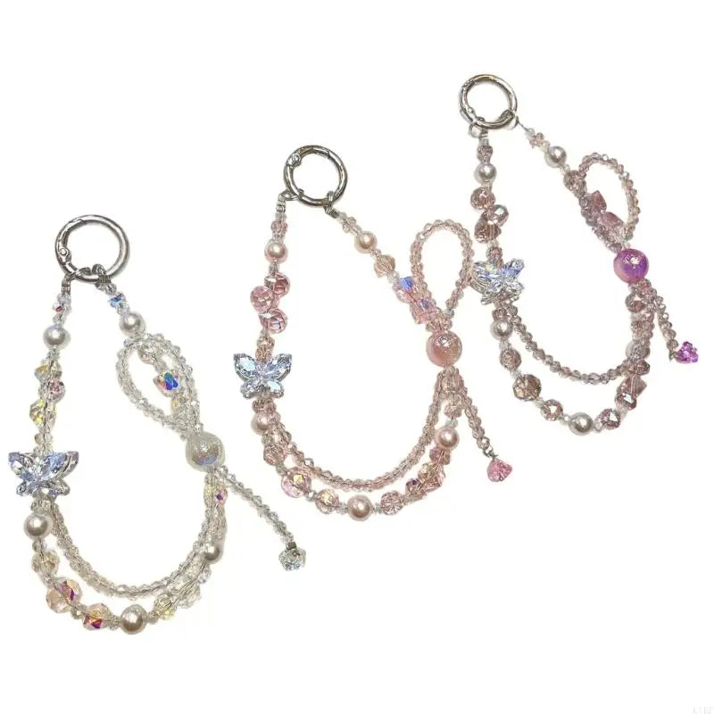 Women Girls Cellphone Pendant Hanging Cord Beaded Telephone Strap Jewelry Chain K1KF Quake