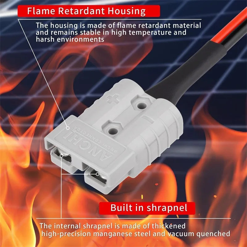 Quick Release Extension Cable 12AWG 50/80/120A High Current Multi Color Plug Alligator Clip Fast Adapter for Vehicle Forklift Quake