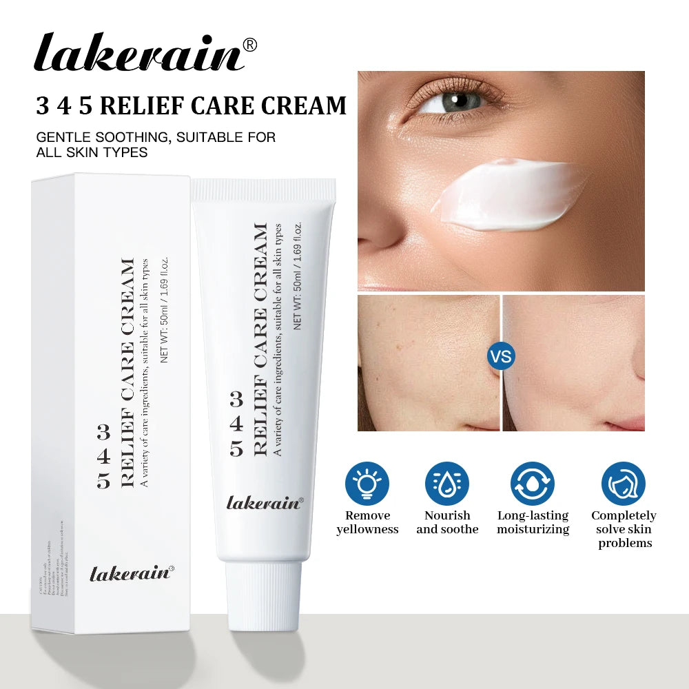 3 4 5 Relief Cream Address Blemishes Nourish The Skin And Provide Soothing Care Face Lifting Beauty Moisturizer Korean Cosmetics Quake