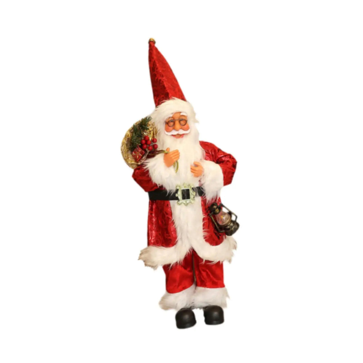 Santa Claus Figurine Xmas Party Ornament Santa Claus Figure for Bedroom Home Quake