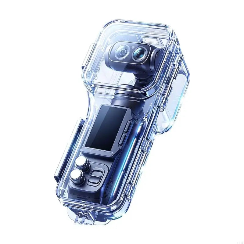 Underwater Camera Housing for LunaUltra Camera, Clear Full-Cover Protective Shell with Lens Window 2Prong Mount for Diving K1KF Quake
