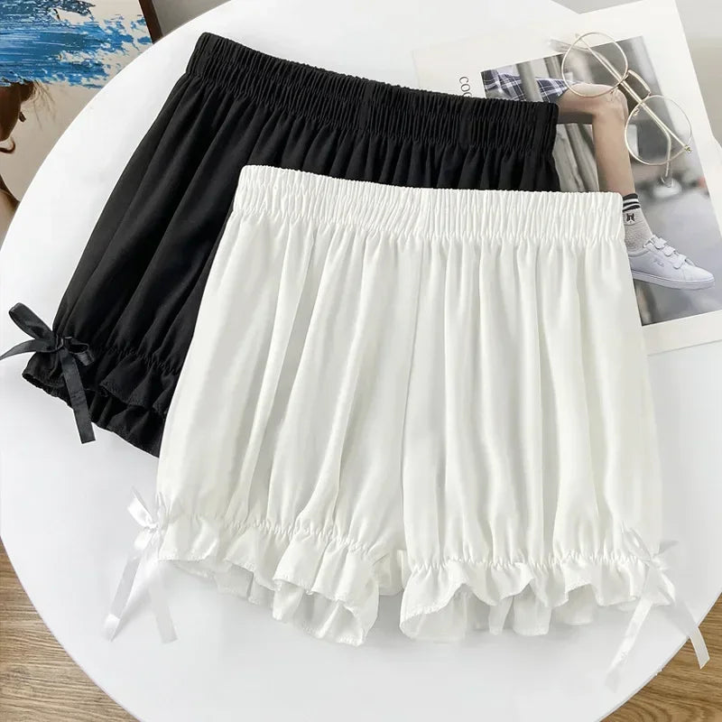 1pc Amine Full Pants Women's Summer Thin Anti Glare JK Lolita Pumpkin Lantern Leggings for Outerwear Quake