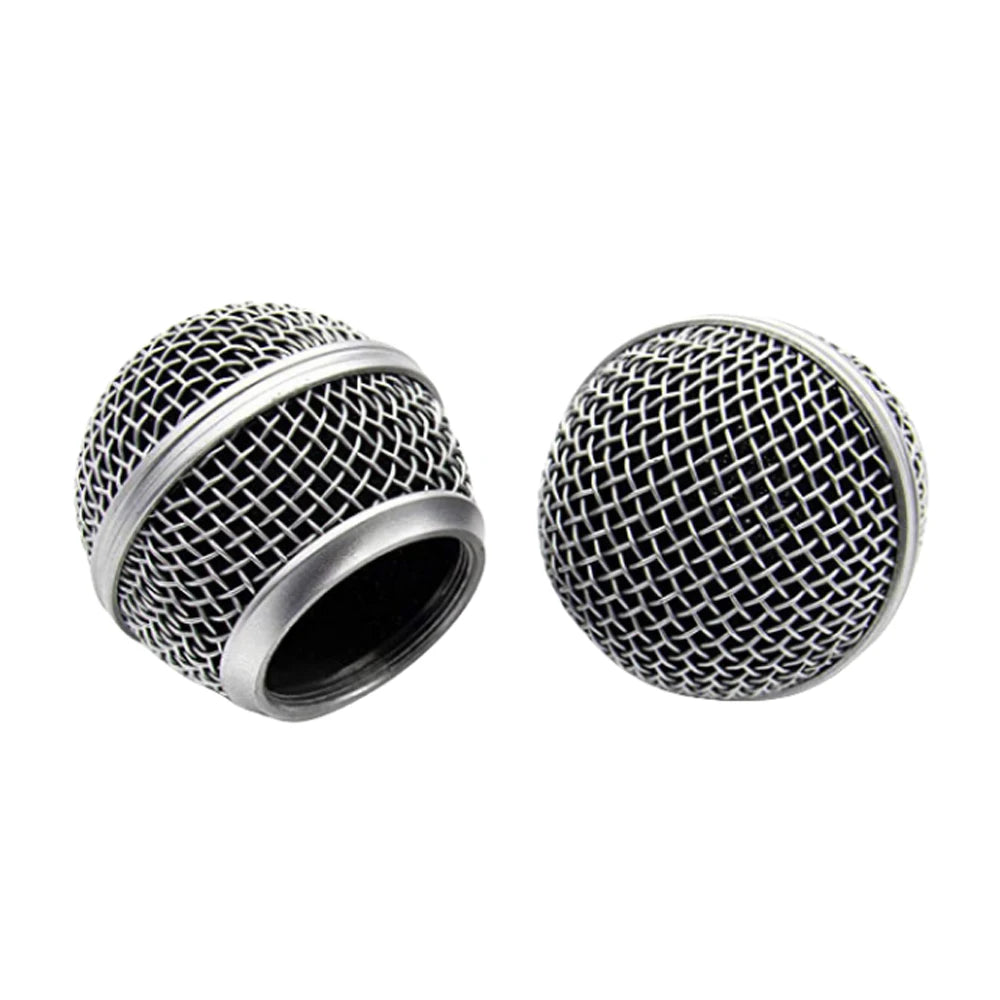 Microphone Grill Ball Mic Grille Cover Head Replacement For SM58 Wireless Mic Quake