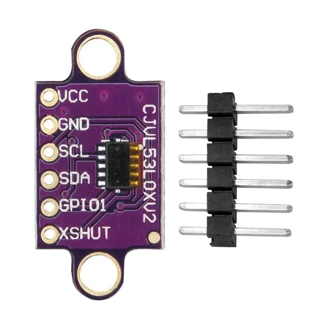 1-10PCS VL53L0X Time-of-Flight (ToF) Laser Ranging Sensor Breakout 940nm GY-VL53L0XV2 Laser Distance Module I2C IIC with Pin Quake 1pcs