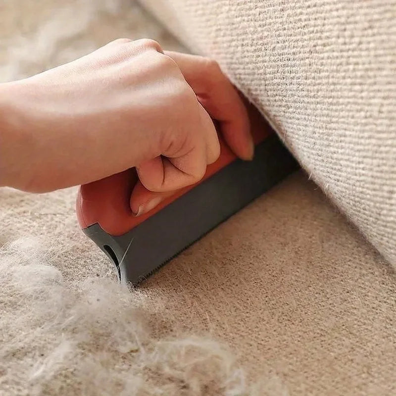 Household Manual Lint Scraper, Multi-use Pet Hair Remover Brush for Clothes Sofa Portable Dust Fur Removal Cleaning Tool Quake