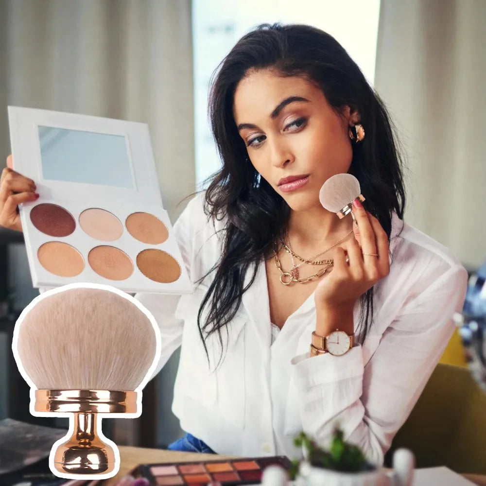 Extra Large Soft Body Makeup Brush Self Tanner Leg Makeup Bronzer Oval-shaped Multipurpose Blusher Brush Beauty Tools Wholesale Quake