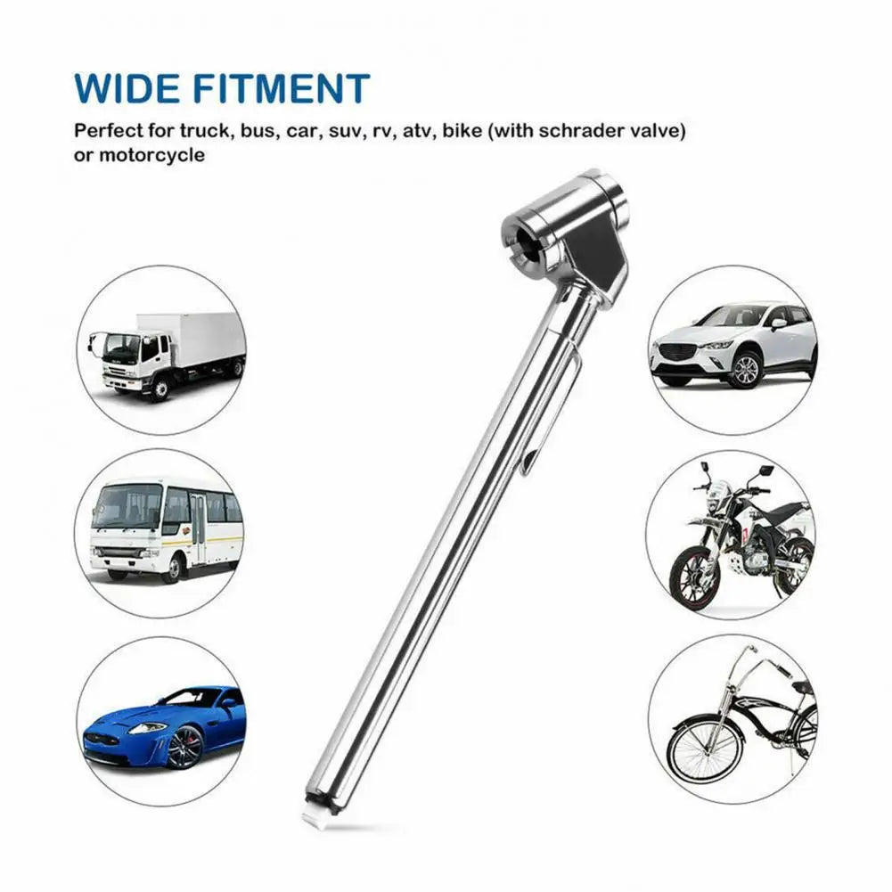 Motorcycle Tire Pressure Detector Convenient High Accuracy Metal 10-120PSI Tire Air Pressure Gauge for Car Quake