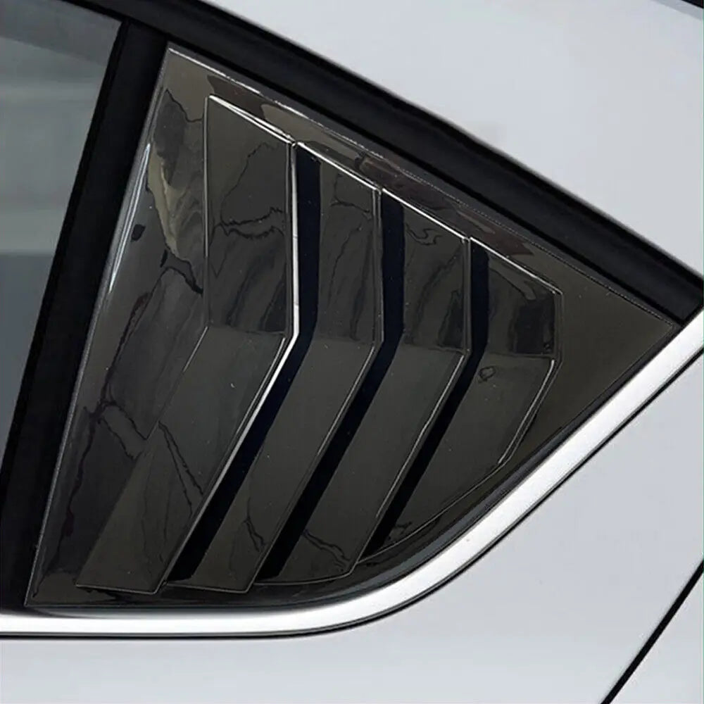 For Skoda Octavia MK3 2013-2019 Car Rear Louver Window Side Shutter Cover Trim Sticker Vent Scoop ABS Carbon Fiber Accessories Quake