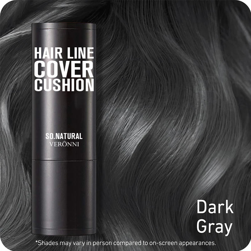 Instant Hairline Powder, Fast Covering Hair Root Concealer, Eyebrow and Beard Lines, and Long-lasting Wind and Sweat Resistant Quake 07-Dark Gray