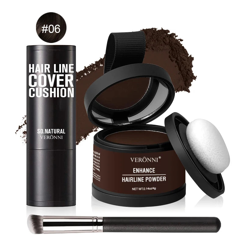 Hairline & Roots Concealer Powder Black Root Natural Instant Waterproof Hairline Shadow Concealer Coverage Repair Fill In Hair Quake 06