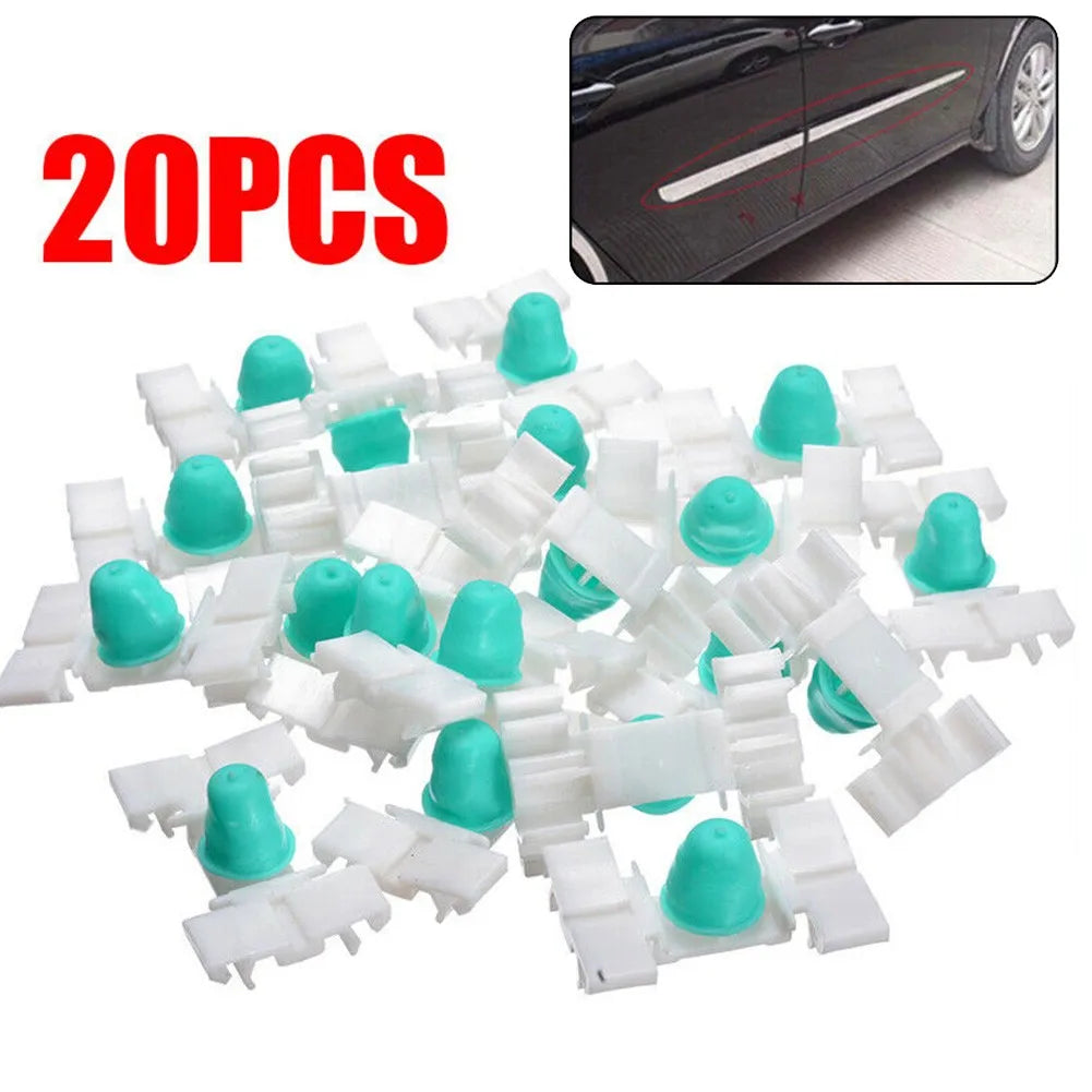 20 PCS Door Moulding Trim Clip Compatible with For BMW E36 E46 325 328 323 330 Moulding Fastener Retaining Clips Quake