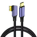 Single Angled Type C To MicroB Data Cable For Fast Mobile Hard Drive Transfer With Nylons Braided Design K1KF Quake 1.5m CN