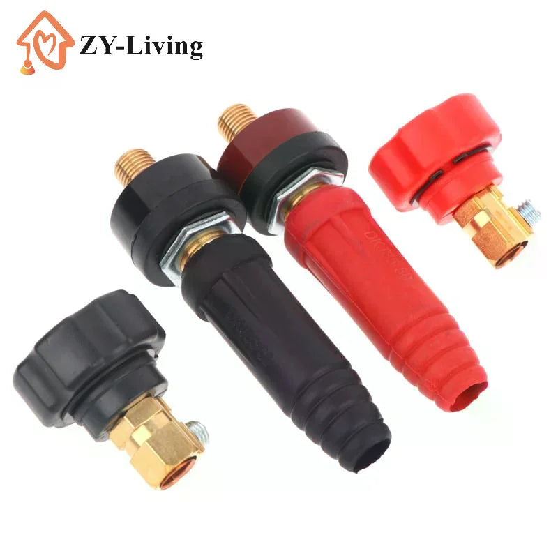 Welding Quick Connector Copper Terminal Insulated Rubber Plug Socket DKJ10-25 DKJ35-50 For Arc Welding Equipment Connection Quake