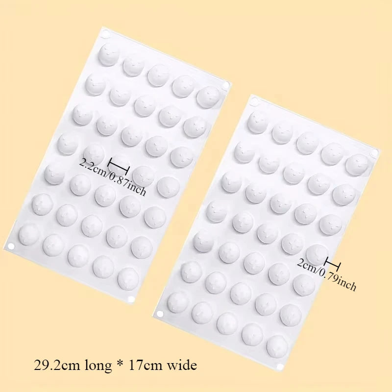 Silicone Egg Custard Filling Mold Dumpling Cake Decoration Tool Chocolate Ice Cubes Mousse Dessert Mold Quake 2 pcs