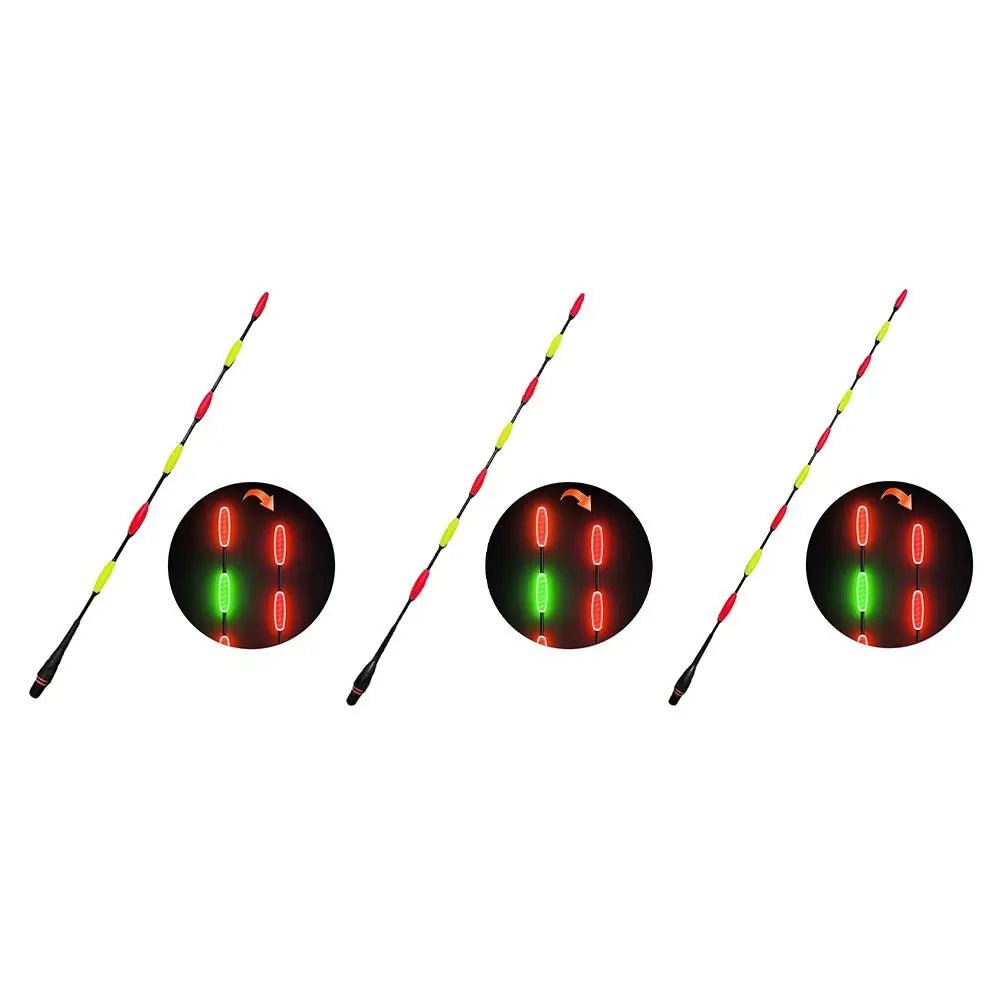 1pc Super Bright LED Fishing Smart Float Top Ultra Sensitive Induction Electronic Floats Buoy Bite hook color change Luminous Quake