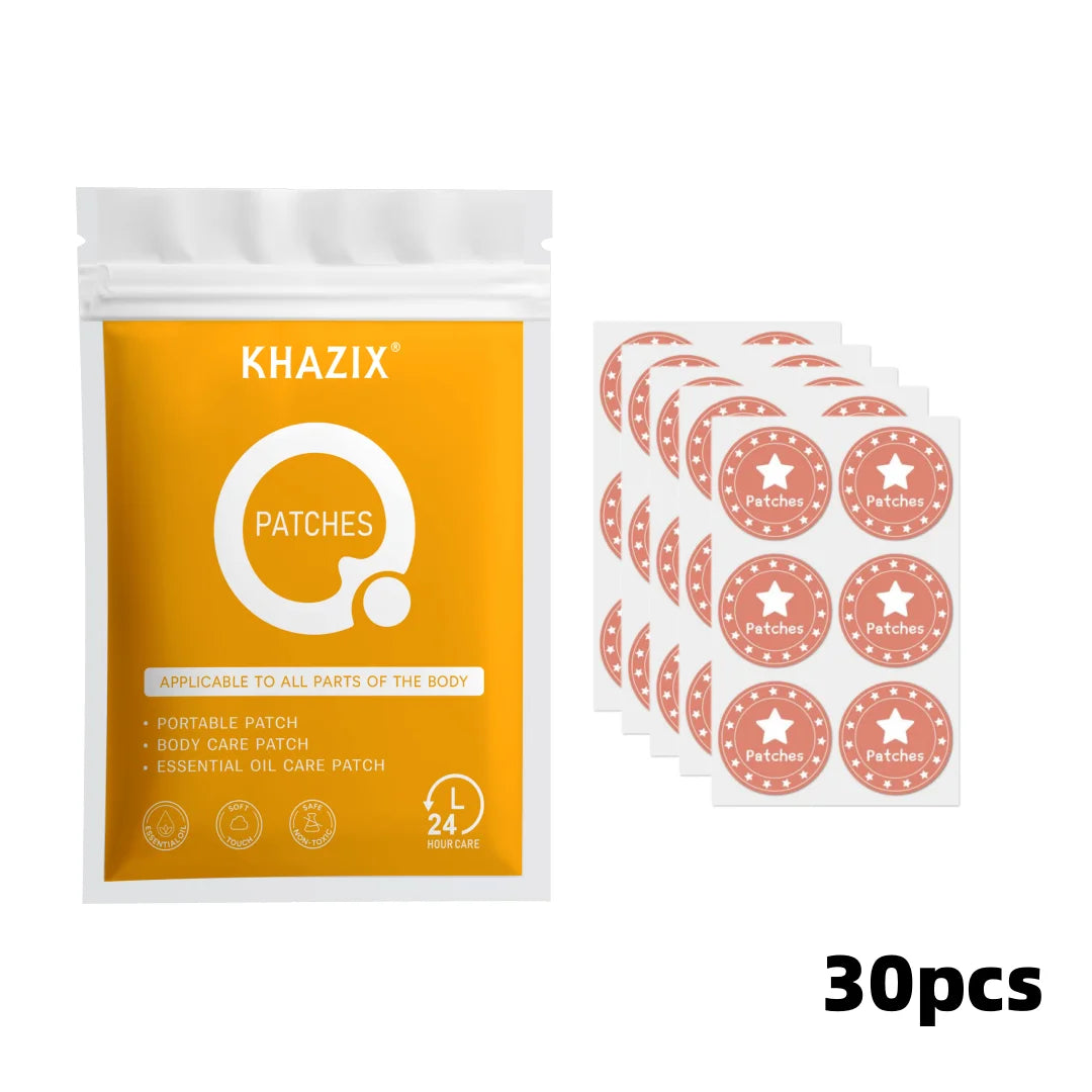 30Pcs Energy Patches Natural Ingredients Vegan Friendly Daily Energy Boost Patch Portable Body Stickers for Work Travel Sports Quake 30pcs