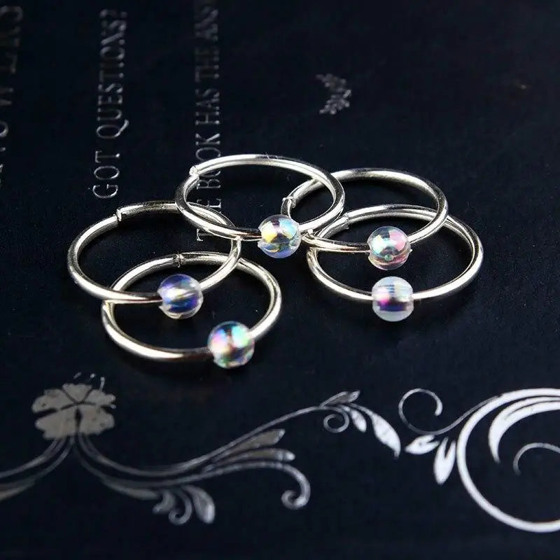 5-50 Pcs/set Opening Silver Hair Ring Hip-hop Hair Braid Charm Dreadlock Beads Clips Cuffs Rings Jewelry Dreadlocks Accessories Quake 5pcs 10