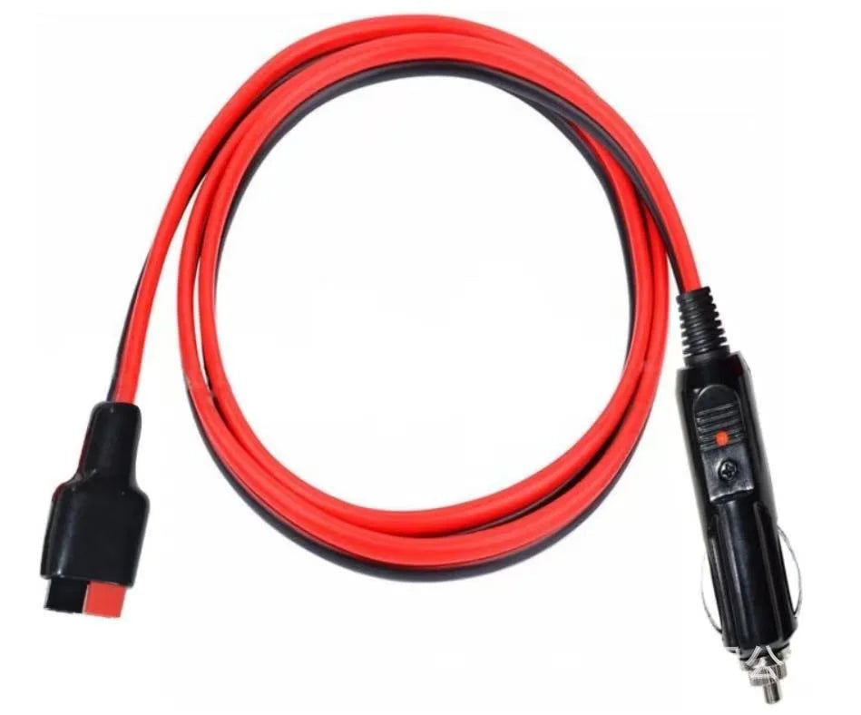 XT60I/90 to Cigarette Lighter Male Plug Conversion Wire 12AWG Heavy Duty Power Cable for Car RV Portable Power Station Charging Quake type4 No Light 3M