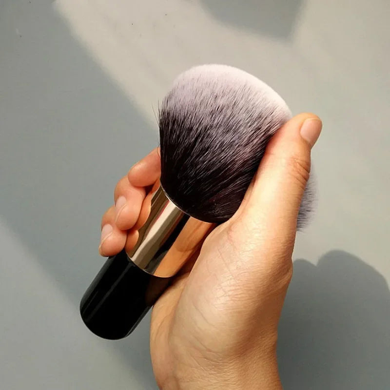 1pc Large Round Handle Multifunctional Makeup Brushes Girl Black Professional Powder Foundation Blush Brush Cosmetic Accessories Quake