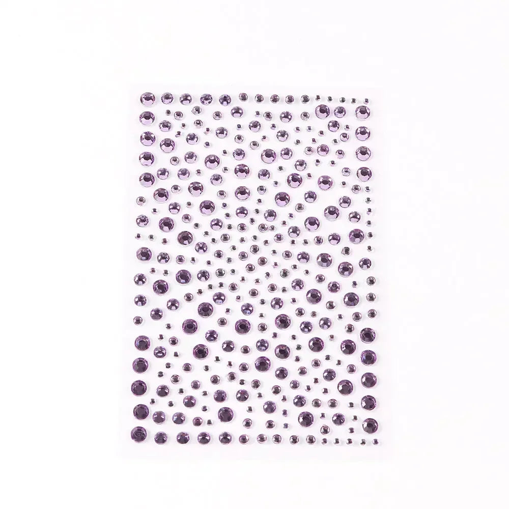 Rhinestone Face Sticker Diamond Party Eyes Makeup Bright Crystal Self-adhesive DIY Sticker Girls Face Decoration Sticker Quake NO.30