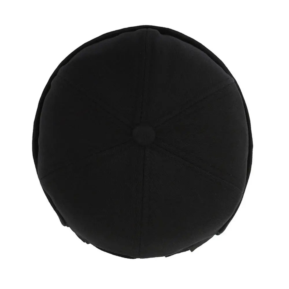 Vintage Washed Style Brimless Docker Cap Solid Color Cotton Vintage Dome Hat Adjustable Brimless Hat Boy Girls Quake