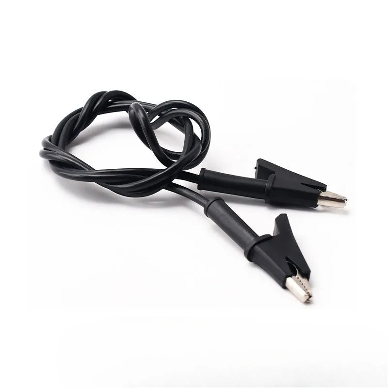 18AWG 1M Flexible Test Jumper Wire Stackable Banana Plug To Alligator Crocodile Clip Lead For Lab Electrical Power Testing Quake type2 5PCS Blue