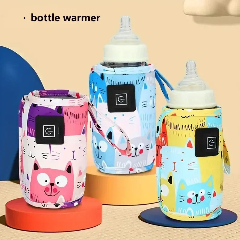vvocciTravel baby stroller USB milk water insulation bag portable universal constant temperature bottle feeding insulation cover Quake