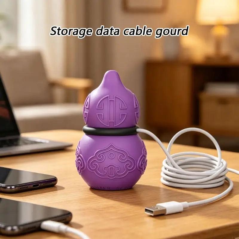 Silicone Cable Organiser Gourd Wire Holder For Convenient Storage Of Adapter And Earphone Wire K1KF Quake