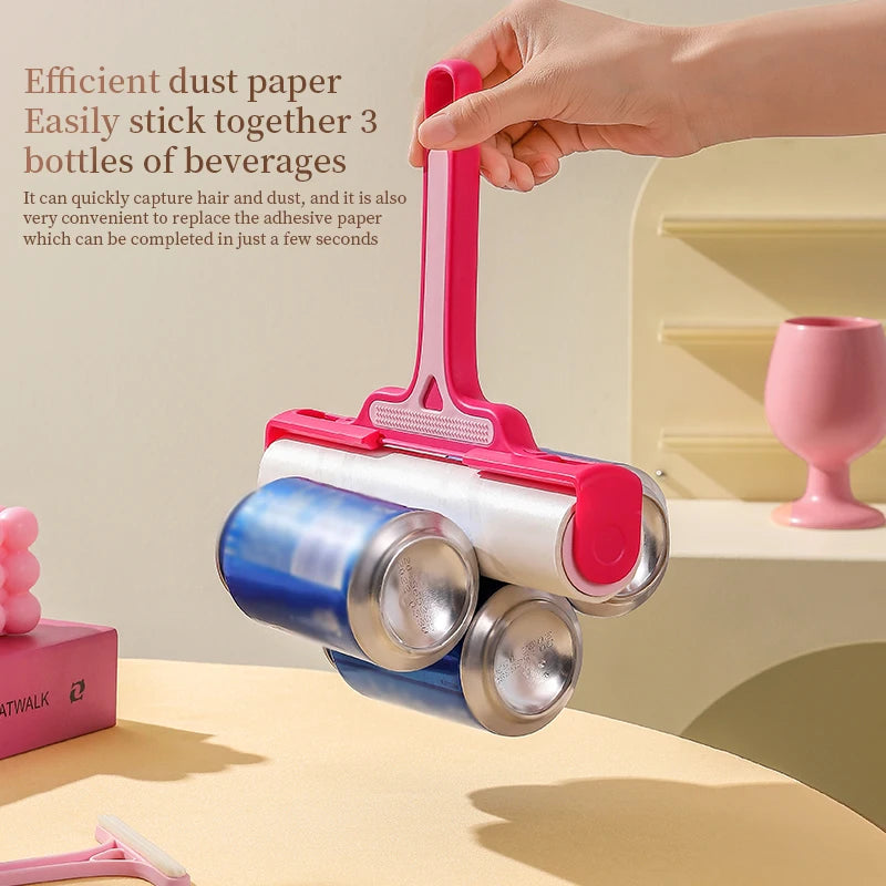 Sheets Pet Hair Remover Lint Roller - Sticky Tearable for Carpet/Sofa/Clothes, Efficient Cat/Dog Fur Cleaning Tool Kit Quake