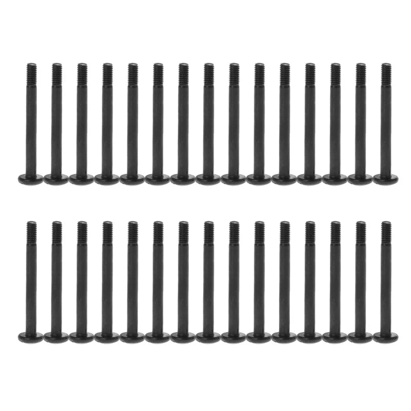 30 Pieces Case Fan Screws Fan Mounting Screw Radiator Screw Flat Head Tapping Screw Set Water Cooling Radiator Durable K1KF Quake