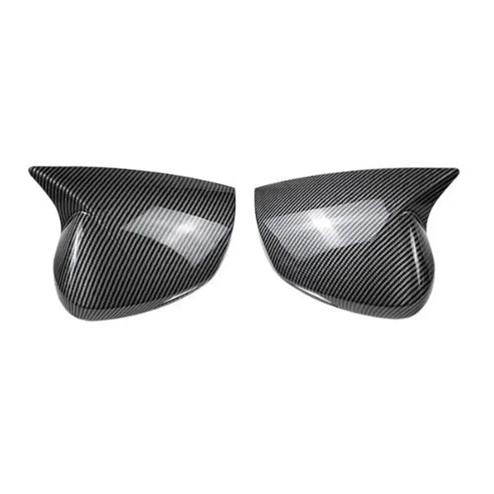 For Kia Sportage 2022-2024 Car Sticker Rearview Side Mirror Cover Wing Cap Exterior Door Rear View Case Trim Carbon Fiber Look Quake