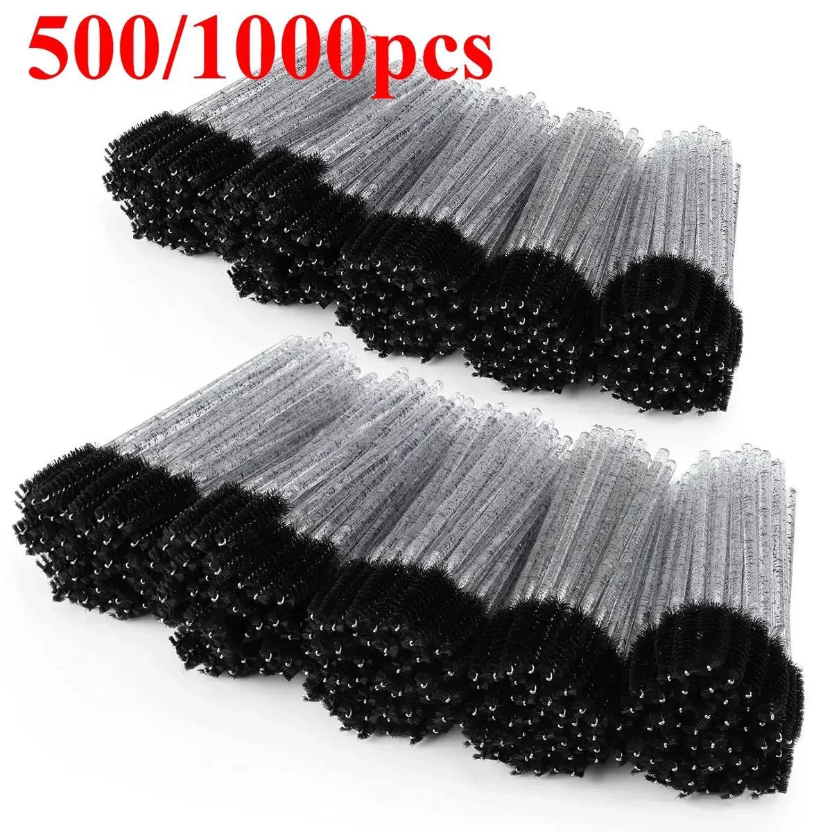 100/500/1000pcs Wholesale Eye Beauty Tools Disposable Mascara Wands Eyelash Brush Lash Extension Colorful Spoolies for Eyebrow Quake