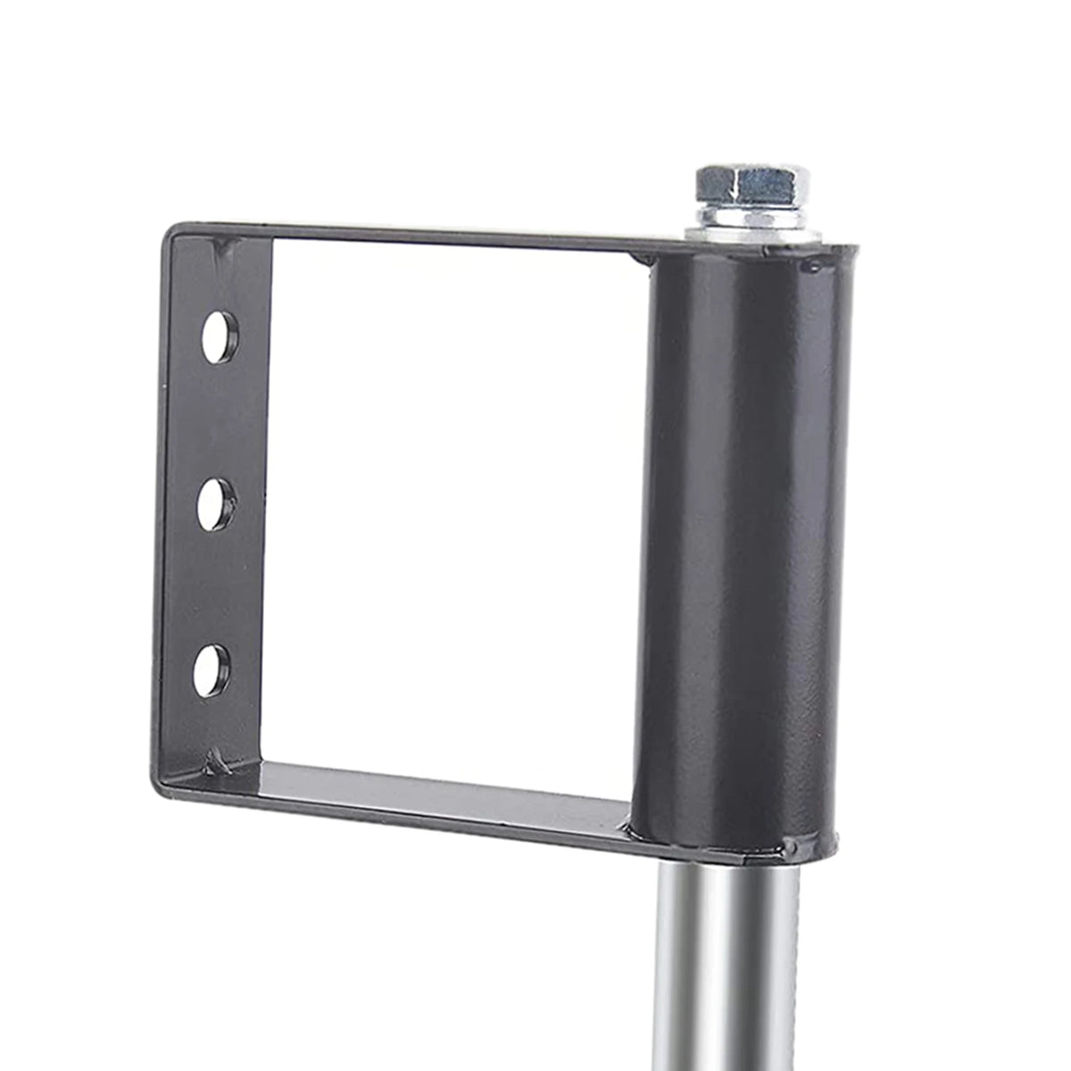 Spring Loaded Gate Wheel Caster Hard Rubber Gate Wheel Suspension Black Quake