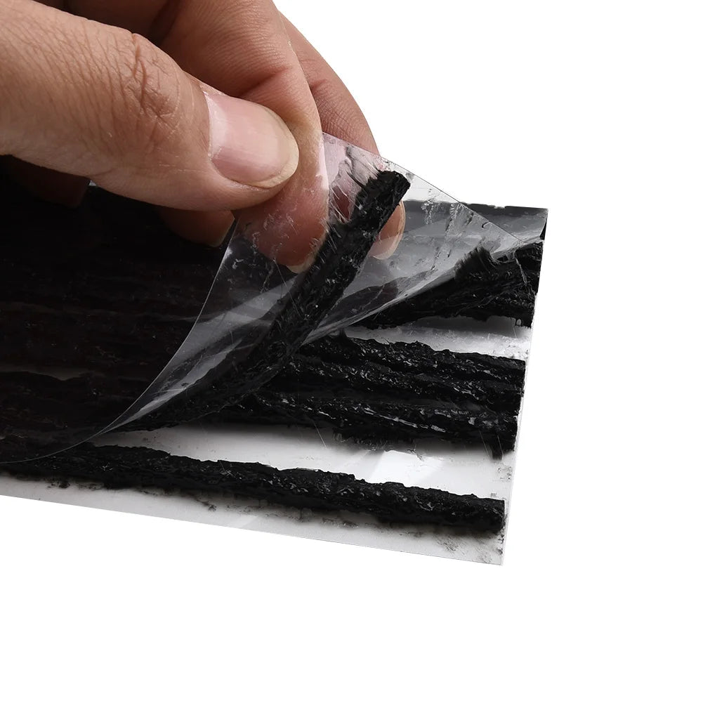 Black Car Tyre Seal Strip Puncture Recovery Repair Rubber Tire Tubeless 0.1inch 3.5mm For Bike Motorcycle Useful Quake