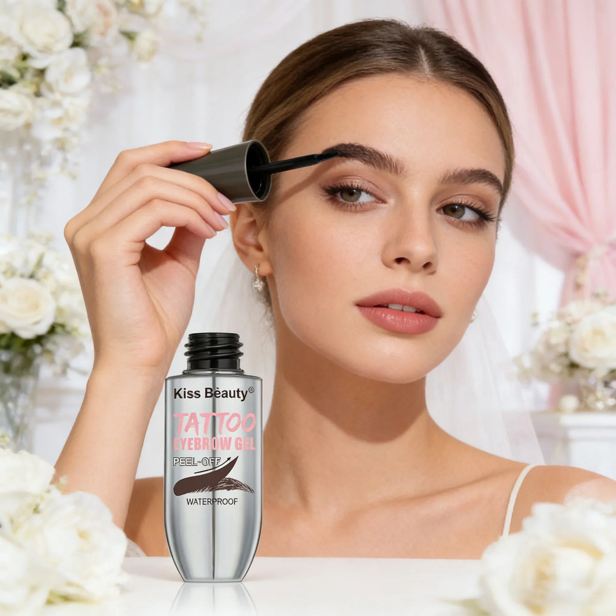 Bridal Wedding Eyebrow Tint Peel Off Gel Waterproof Long Lasting Natural Color Semi Permanent Makeup for Wedding Day Quake